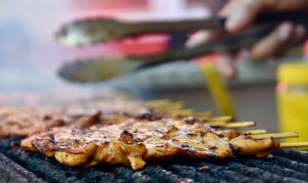 Bobby's Flame Grilled Chicken Satays at Parap Markets