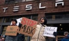 Protesters target Tesla stores in US over Elon Musk's government cost cutting