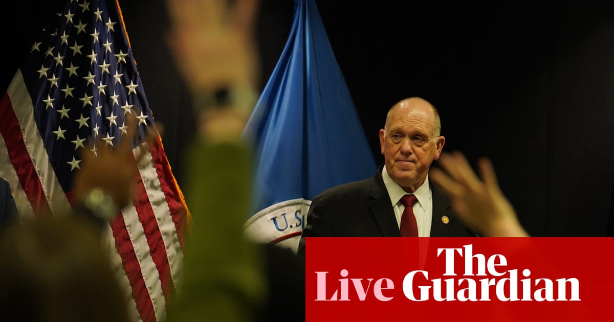 Trump’s border czar says administration will immediately withdraw 700 immigration enforcement officers from Minnesota – live