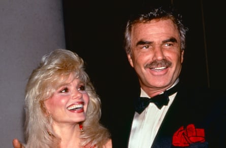 Anderson with her third husband, Burt Reynolds in the early 1990s.
