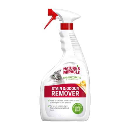 Nature's Miracle Cat Stain & Odour Remover - Bio-Enzymatic Formula - Melon Scent 946ml, White