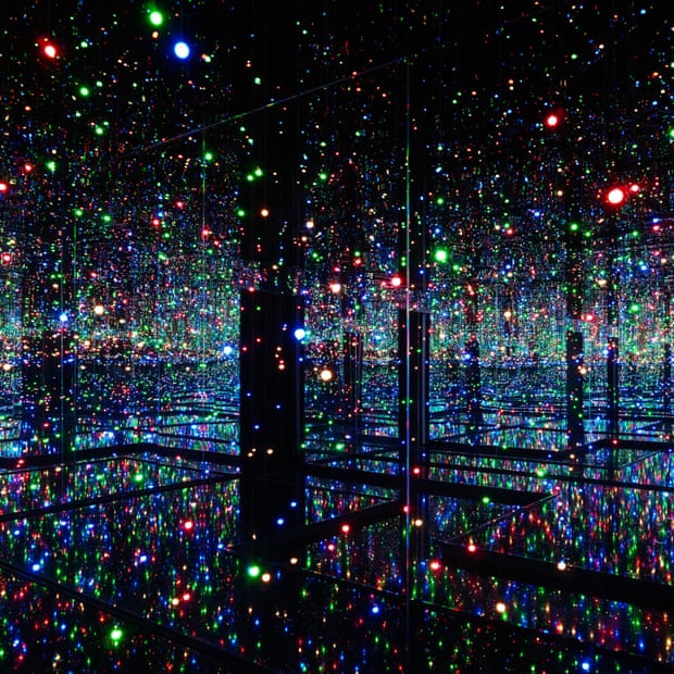 Immersive experience… Infinity Mirrored Room by Yayoi Kusama.