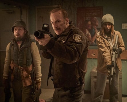 Brendan Fletcher, Bob Odenkirk and Reena Jolly in Normal.