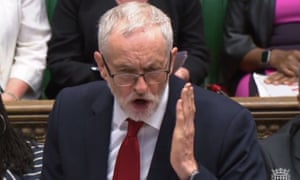 Jeremy Corbyn at Prime Ministerâs Questions