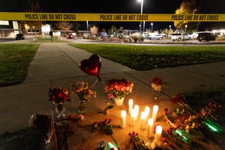a makeshift memorial