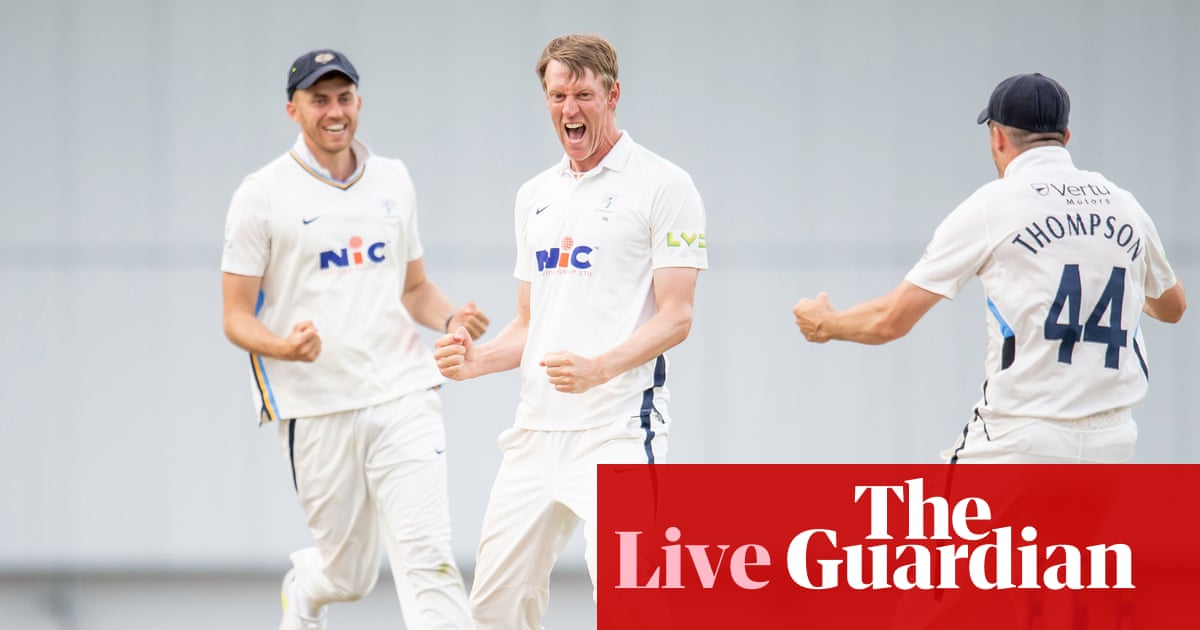 Yorkshire’s Patterson and Bess shock Sussex: county cricket – as it happened