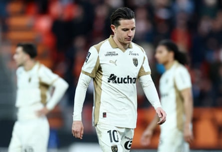 Lens were beaten 2-1 by Lorient on Saturday.