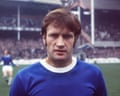 Tommy Wright prior to an Everton match against Stoke City, October 1969.