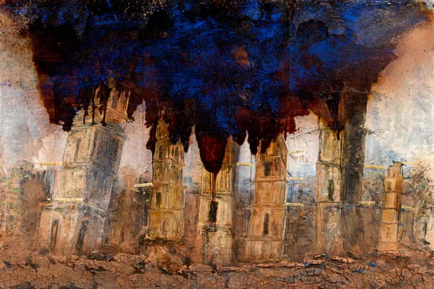‘An intimation of apocalypse’... one of Kiefer’s new paintings.
