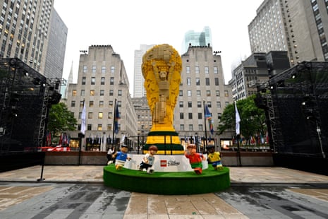 The LEGO Group unveils the world's biggest FIFA World Cup Trophyâ„¢ in New York City on 6 July.