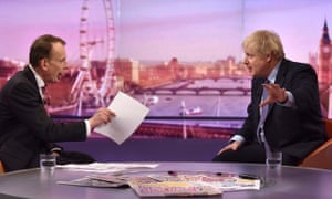 Boris Johnson on the Andrew Marr Show