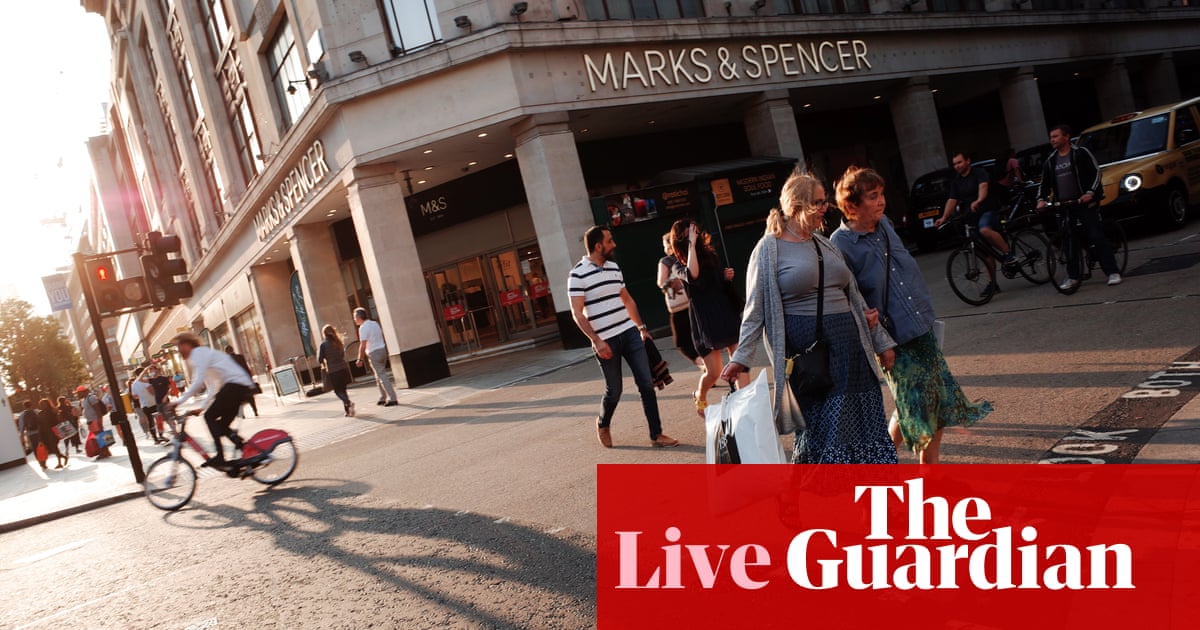 M&S shares jump 20% to two-year high after profit upgrade – business live