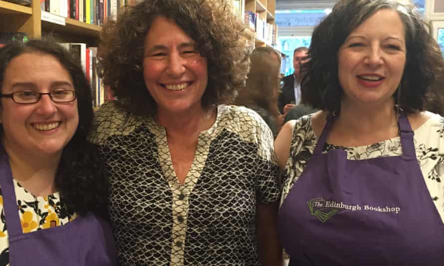 The Edinburgh Bookshop: Cat Anderson, author Francesca Simon and bookshop owner Marie Moser.