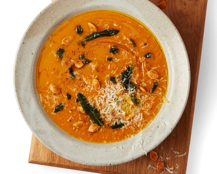 Image accompanying the story: How to make pumpkin soup – recipe | Felicity Cloake's Masterclass
