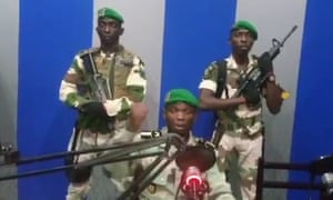 Gabonese soldiers announce a coup attempt against the government of President Ali Bongo