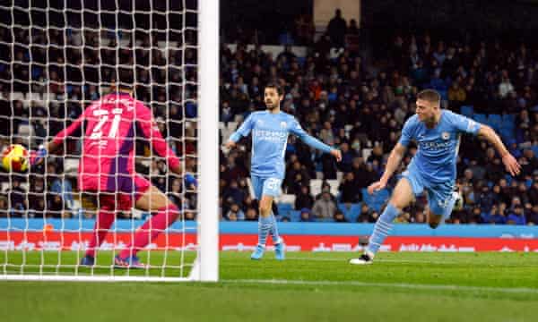 Liam Delap had the ball in the net but it was disallowed for offside.