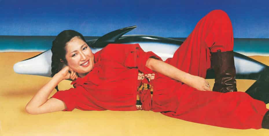 Akiko Yano on the cover of her 1977 album Iroha Ni Konpeitou.