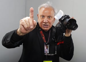 Ron Galella with camera