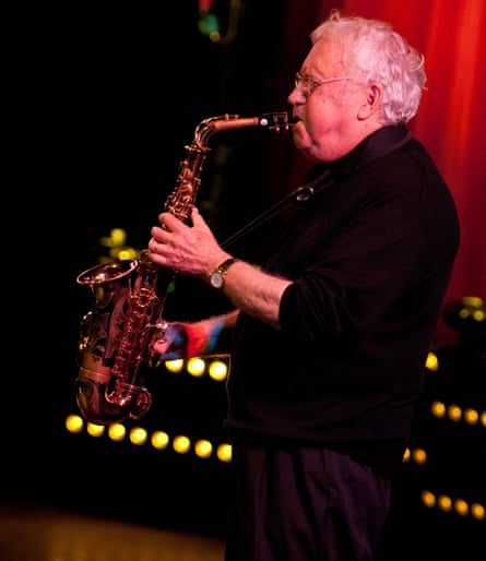 Lee Konitz on stage during the London jazz festival, 2013.