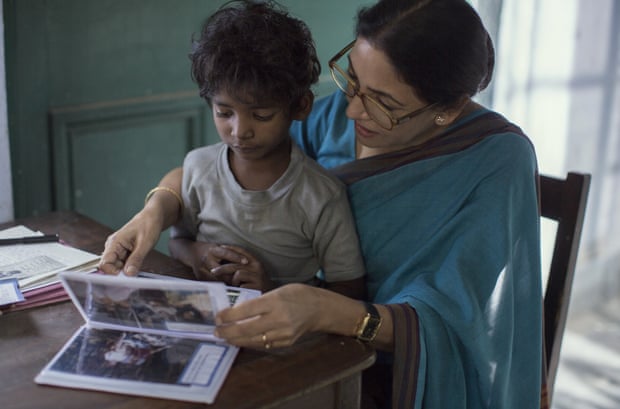 True story … Sunny Pawar and Deepti Naval in Lion.