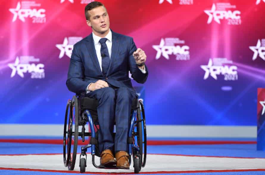 Cawthorn at CPAC in Orlando, Florida, in February.