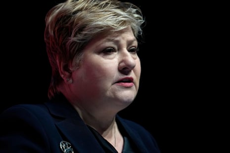 Emily Thornberry addressing conference this morning.
