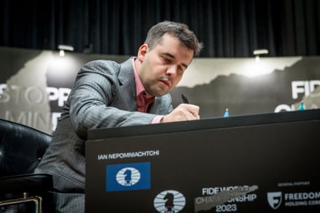 International Chess Federation on X: Game 7: Ian Nepomniachtchi - Ding  Liren 1-0 #NepoDing