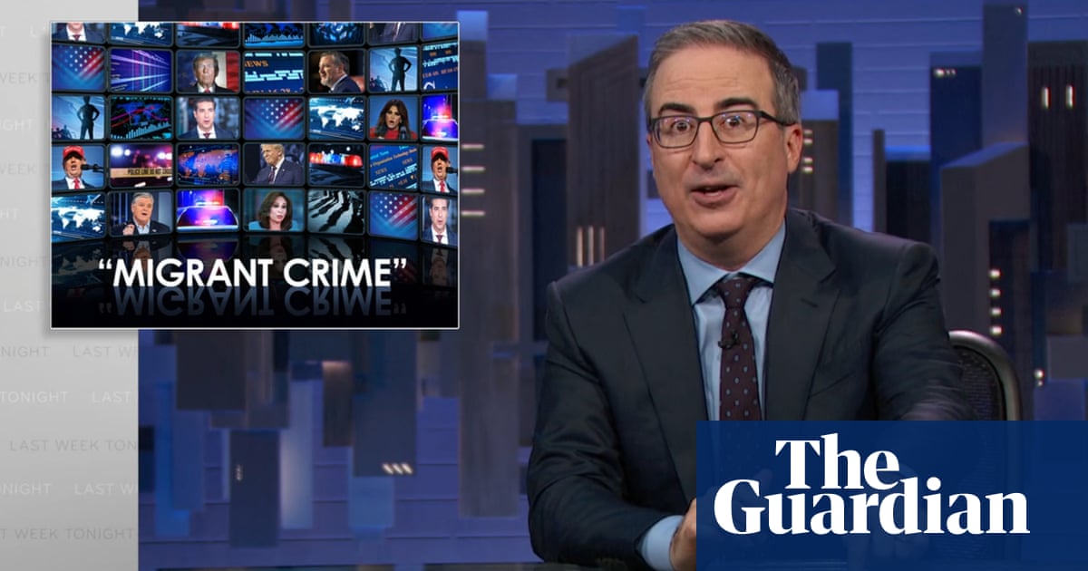 John Oliver sobre la retórica del crimen de migrantes republicanos: ‘atemorizante implacable y de mala fe’ | John Oliver John Oliver sobre la retórica del crimen de migrantes republicanos: ‘atemorizante implacable y de mala fe’ | John Oliver