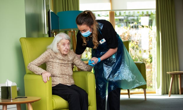 A UK care home worker and resident. 