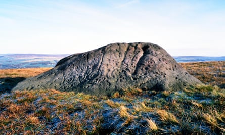 The Badger Stone, Ilkley Moor, UK.