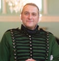 Adge Secker in early 19th-century military-style jacket