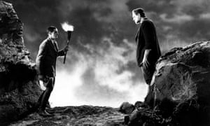 Colin Clive and Boris Karloff in the 1931 film version of Mary Shelley’s Frankenstein.