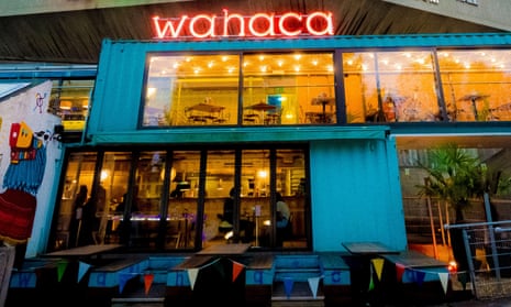 A Wahaca restaurant on the South Bank, London