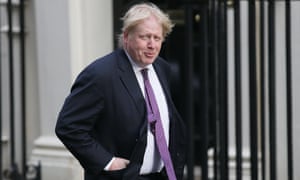 The foreign secretary, Boris Johnson, arrives for a cabinet meeting at 10 Downing Street.
