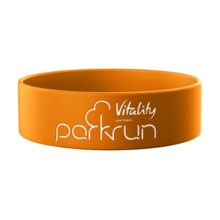 Orange parkrun Wristband