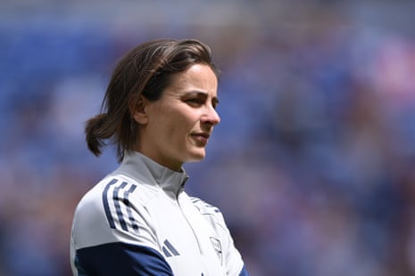 Renee Slegers during the match between Lyon and Arsenal