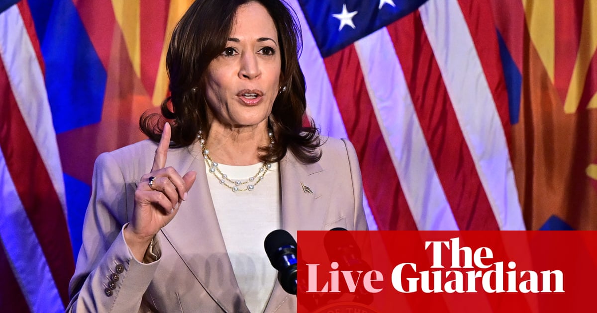 ‘Enough with the gaslighting’: Harris responds to Trump’s insistence that he doesn’t back national abortion ban – live | US Congress