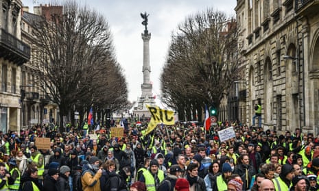 Gilets jaunes protesters in Bordeaux, 12 Janunary 2019.