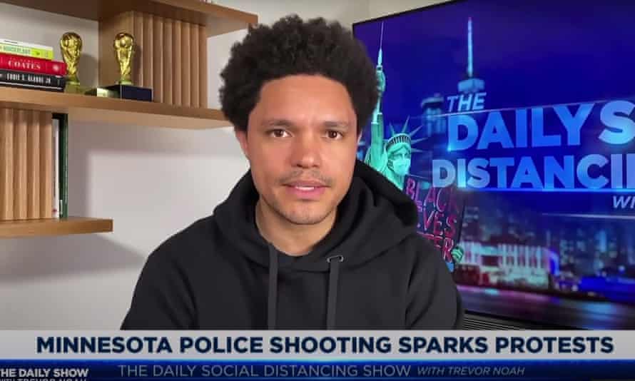 Trevor Noah: 'If the police weren't so quick to draw any weapon then maybe  people wouldn't die' | Late-night TV roundup | The Guardian
