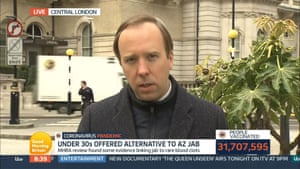Matt Hancock on ITV’s Good Morning Britain this morning.
