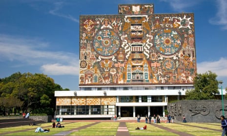 The central library on the campus of Unam. The university did not immediately respond to queries about the event.