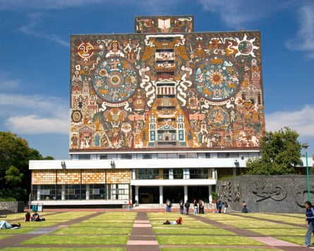 Unam’s central library in Mexico City