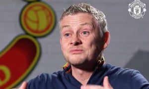 Former Manchester United manager Ole Gunnar Solskjaer in an interview after being sacked. Solskjaer waved off the interview when he got emotional.