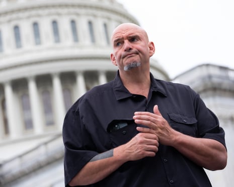 Senator John Fetterman in Washington DC as the government shutdown continues.