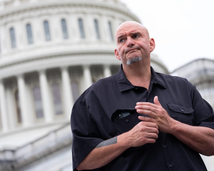 Pennsylvania senator John Fetterman suffers face injury in fall outside home