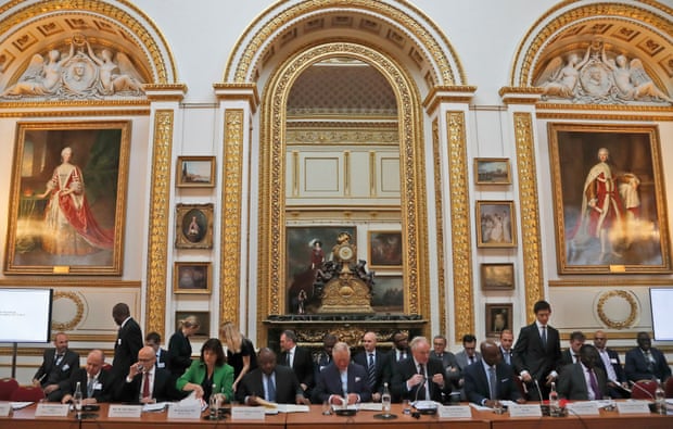 The Prince of Wales hosted a conference on deforestation at Lancaster House in London.