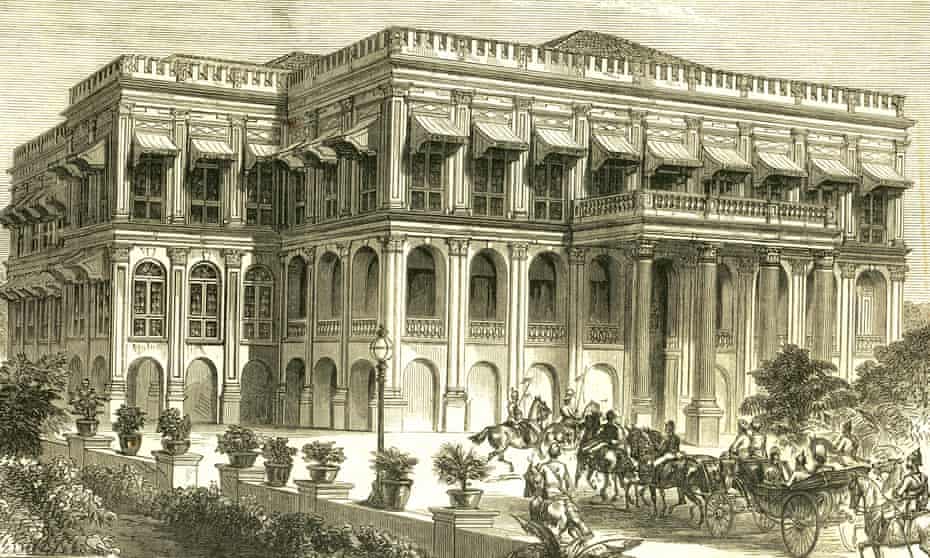 Visit of the Prince of Wales to Sans Souci (later a hospital), Bombay, 5 February 1876.