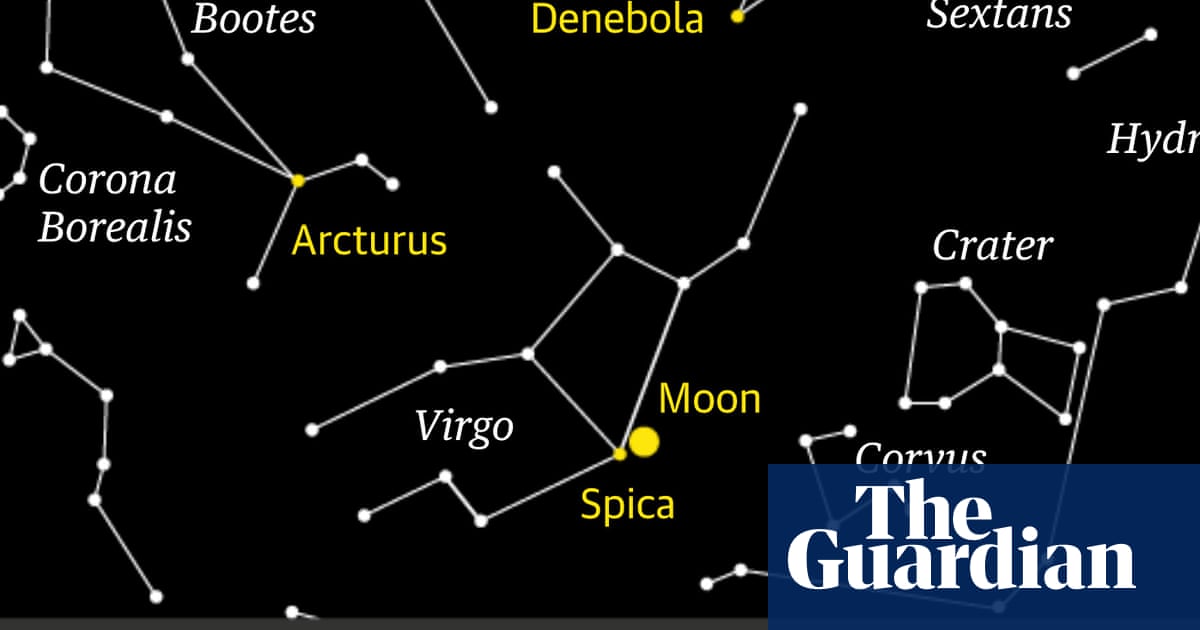 Full moon to meet blue giant star Spica in evening sky | Astronomy Full moon to meet blue giant star Spica in evening sky | Astronomy