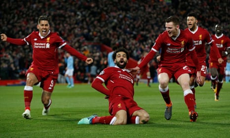 Liverpool 3-0 Manchester City: Champions League quarter-final first leg –  as it happened | Champions League | The Guardian