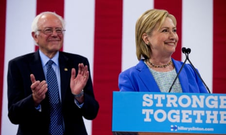 Since Sanders endorsed Clinton on 12 July – as he did at this rally, pictured – the full focus of the Clinton campaign has swung to Trump.